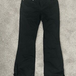 Grane Black High-Rise Straight Pants